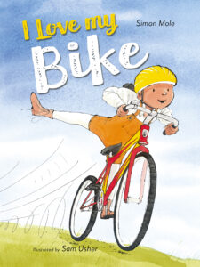 Illustration of child on bike