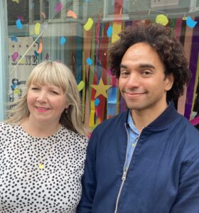 Photo of Joseph Coelho OBE & Fiona Lumbers.